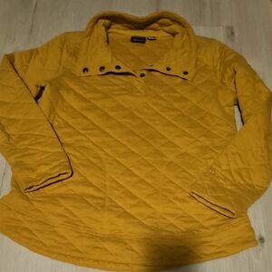 Mustard Quilted Pullover